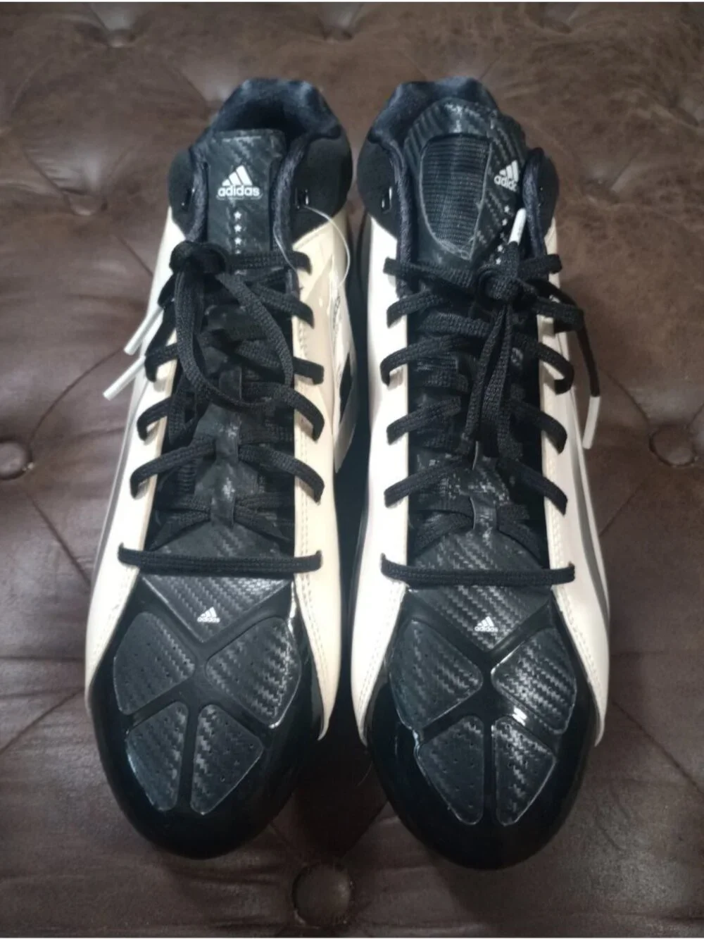 New Black Adidas Adizero 5-Star Soccer/Football Cleats Mens Size 15